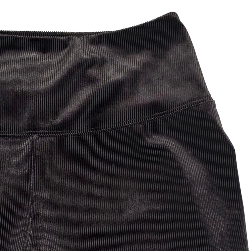 White House Black Market Leggings Womens 10 Short Black Corduroy Stretch Runway - Picture 4 of 12